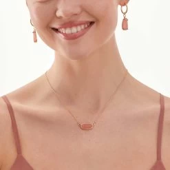 Presley Charm Necklace - Rose Pink -Elegant Moments Shop rose pink druzy presley charm necklace accessories 02 96357fd9 6d6c 4d32 b359 8d5489f159de