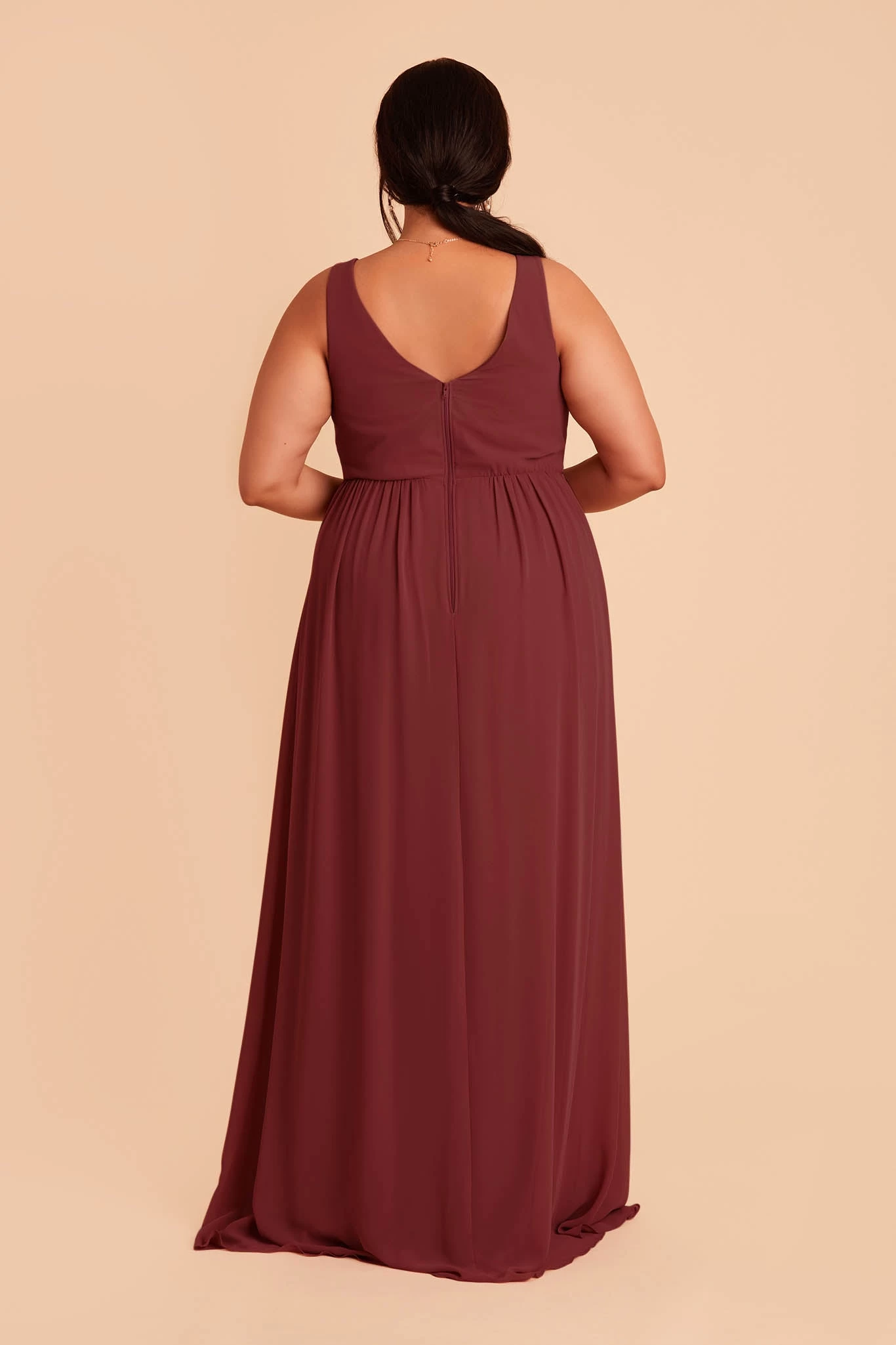 Laurie Empire Dress - Rosewood - Image 9