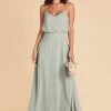 Gwennie Dress - Sage -Elegant Moments Shop sage gwennie chiffon bridesmaid dress 01