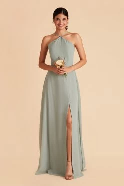 Juliet Chiffon Dress - Sage