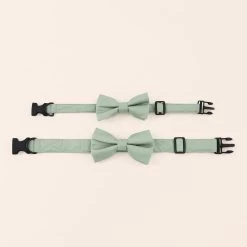 Sadie Dog Bow Tie Collar - Sage -Elegant Moments Shop sage sadie dog bow tie collar 01 12d05134 6e90 4009 89d4 56c97d7e67fc