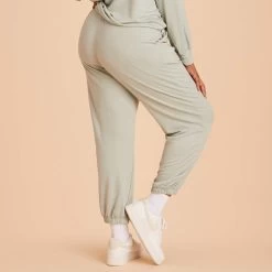 Sweatpants - Sage -Elegant Moments Shop sage sweat pants plus size loungewear 06 5e3be06d 39d4 4630 b3ee 101e0b6449a1
