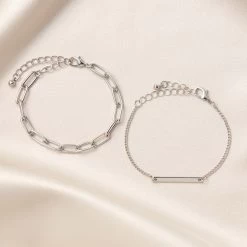 Jagger Bracelet Set - Silver