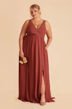 Laurie Empire Dress - Spice 17 Laurie Empire Dress - Spice -Elegant Moments Shop spice laurie slit plus size bridesmaid dress 02 90129b35 a225 408c b43d 70f6ccbc0b4c