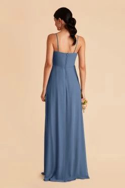 Winnie Convertible Chiffon Dress - Twilight -Elegant Moments Shop twilight winnie convertible slit bridesmaid dress 01